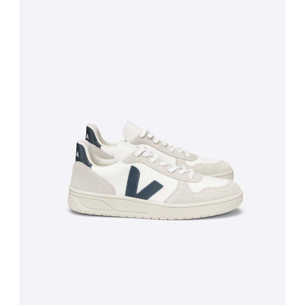 Veja V-10 B-MESH Tenisky Damske White/Blue | SK 662QMA